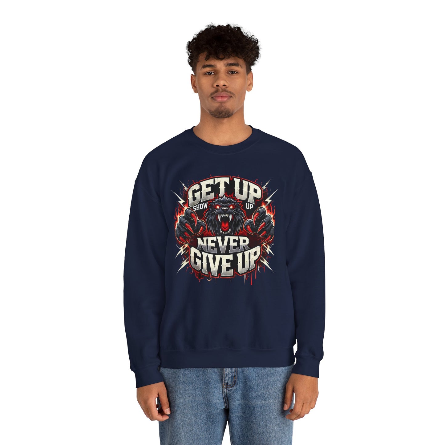 Relentless Drive Crewneck Sweatshirt UNISEX– Stay Warm, Stay Motivated