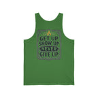 Discipline outlives motivation muscle tank