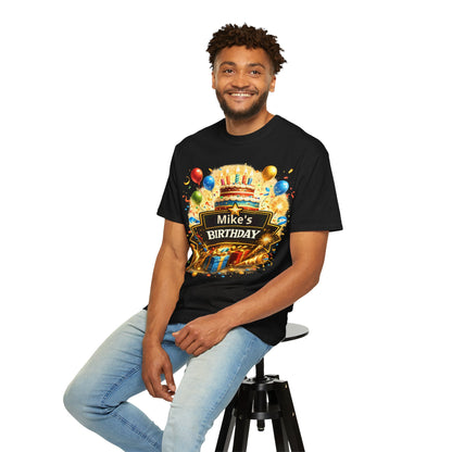 Custom Name Birthday T-Shirt – Get Up Show Up Never Give Up