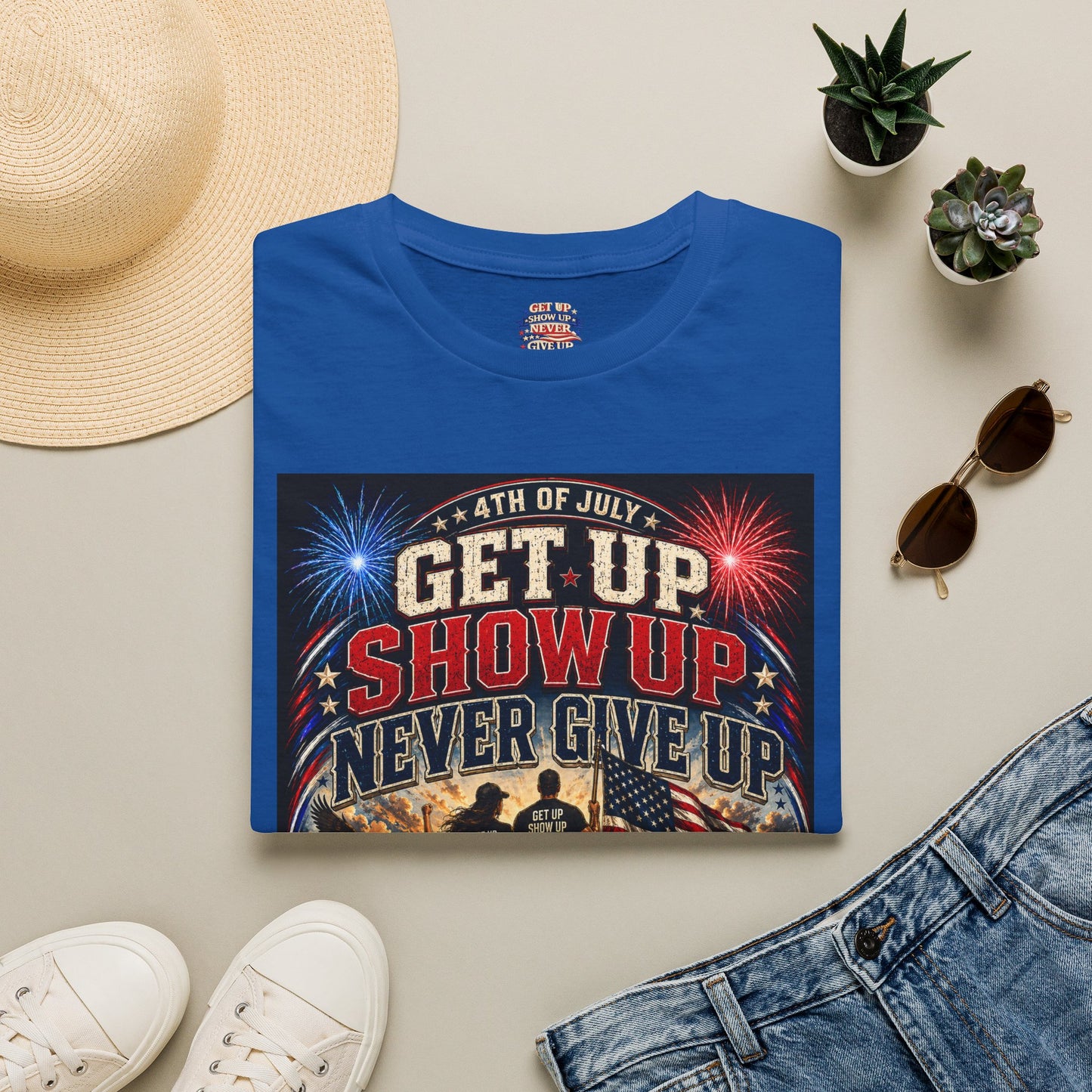Patriotic 4th of July Unisex T-Shirt | Soft USA Independence Day Tee | American Pride Graphic Shirt for Men & Women