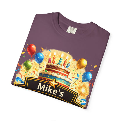 Custom Name Birthday T-Shirt – Get Up Show Up Never Give Up