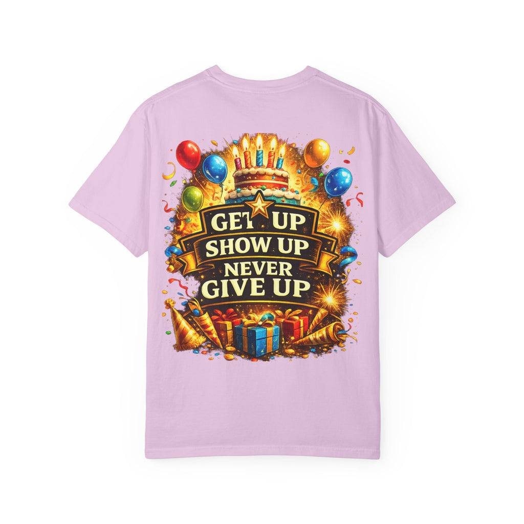 Custom Name & Age Birthday Crew T-Shirt – Personalized Group Shirt