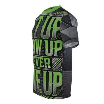 Relentless Drive Tee – Get Up, Show Up, Never Give Up (Green)