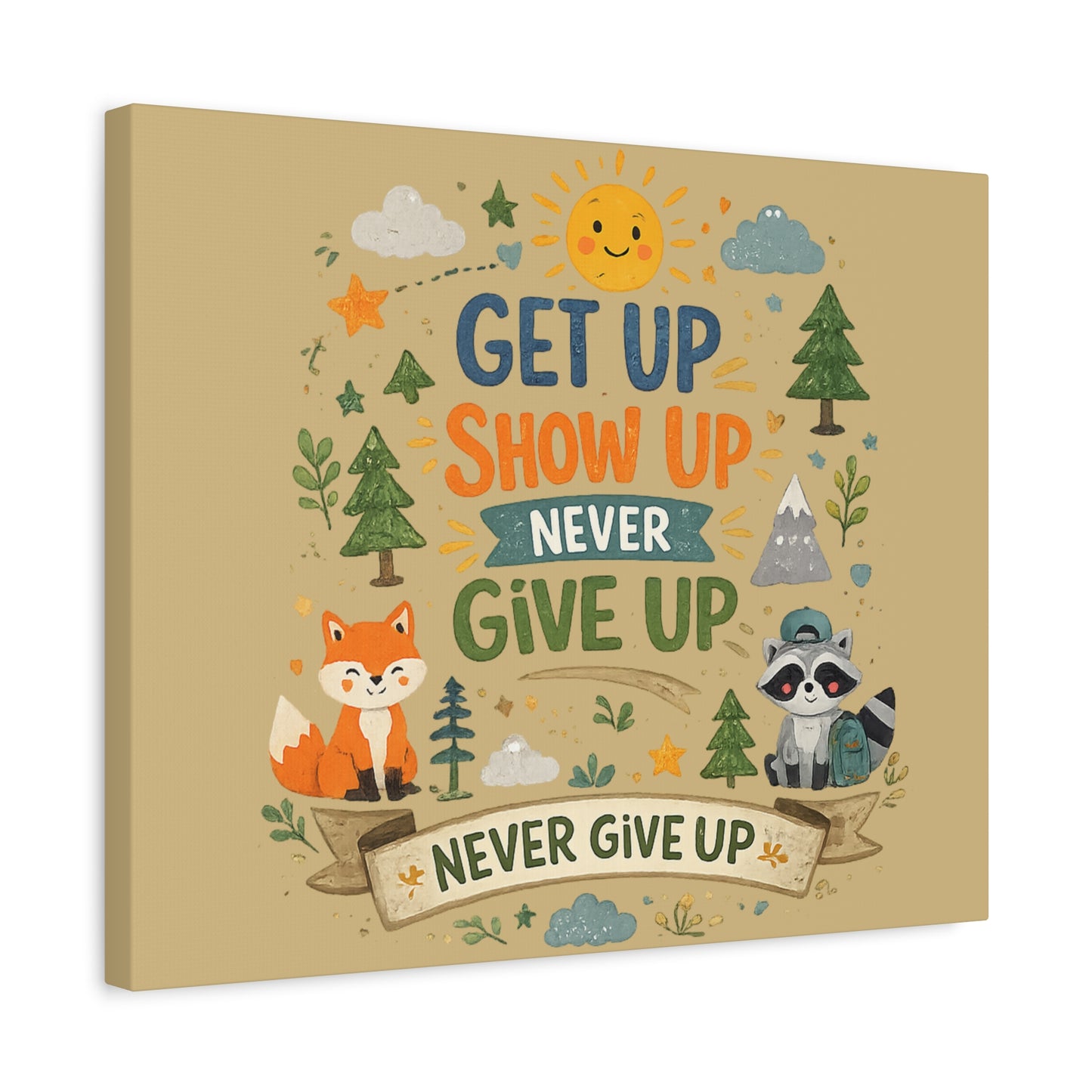 Kids Inspirational Canvas Wall Art – Premium Motivational Canvas Print for Bedroom, Playroom & Nursery Décor