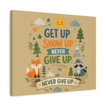 Kids Inspirational Canvas Wall Art – Premium Motivational Canvas Print for Bedroom, Playroom & Nursery Décor