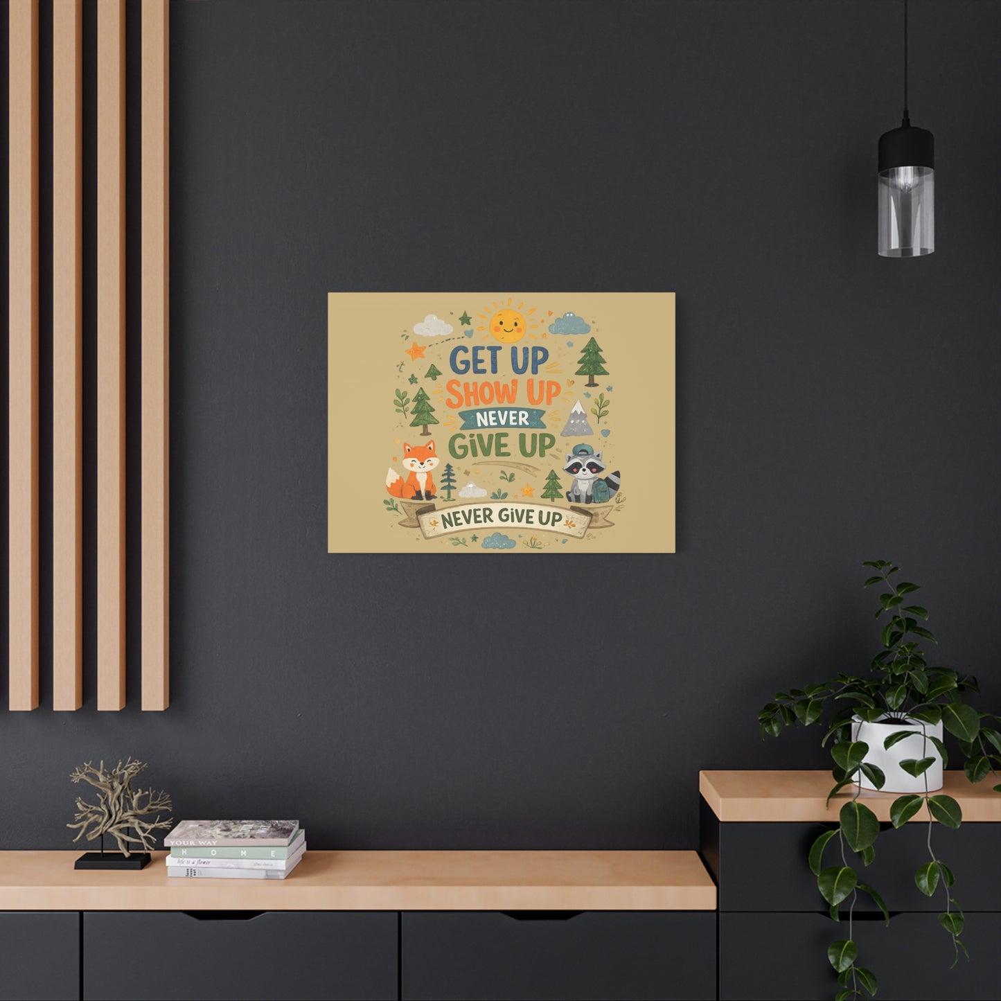 Kids Inspirational Canvas Wall Art – Premium Motivational Canvas Print for Bedroom, Playroom & Nursery Décor