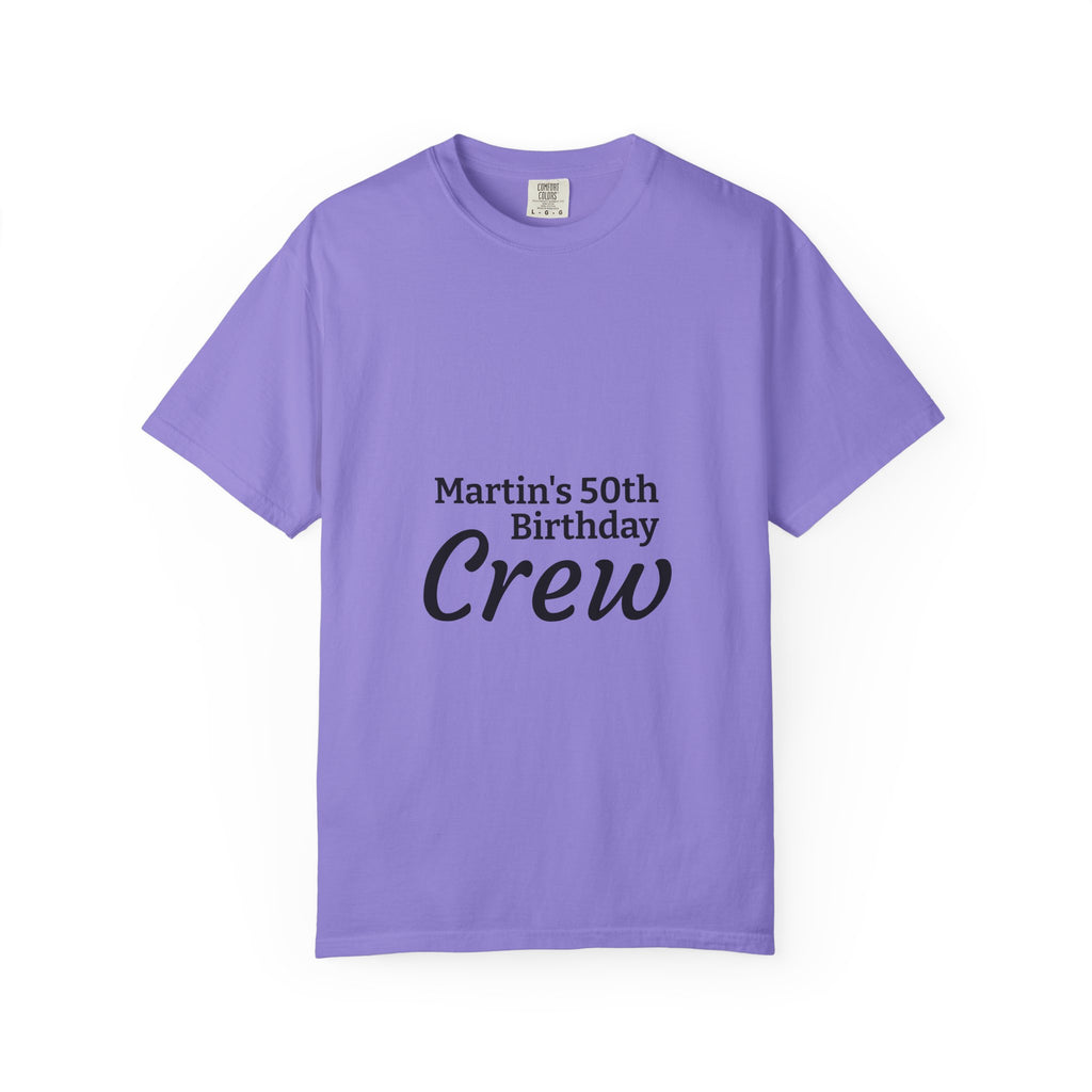 Custom Name & Age Birthday Crew T-Shirt – Personalized Group Shirt