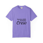 Custom Name & Age Birthday Crew T-Shirt – Personalized Group Shirt