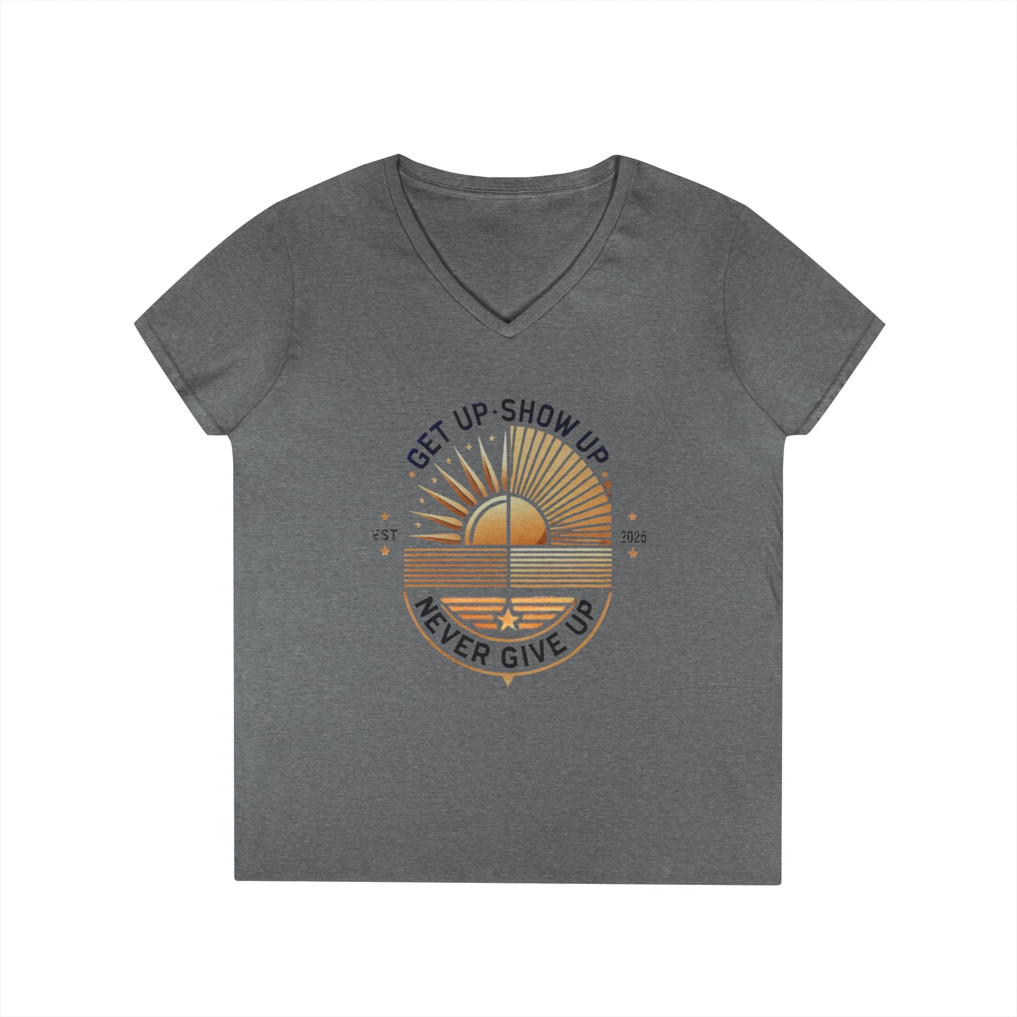 Women's V Neck-Strength in Motion