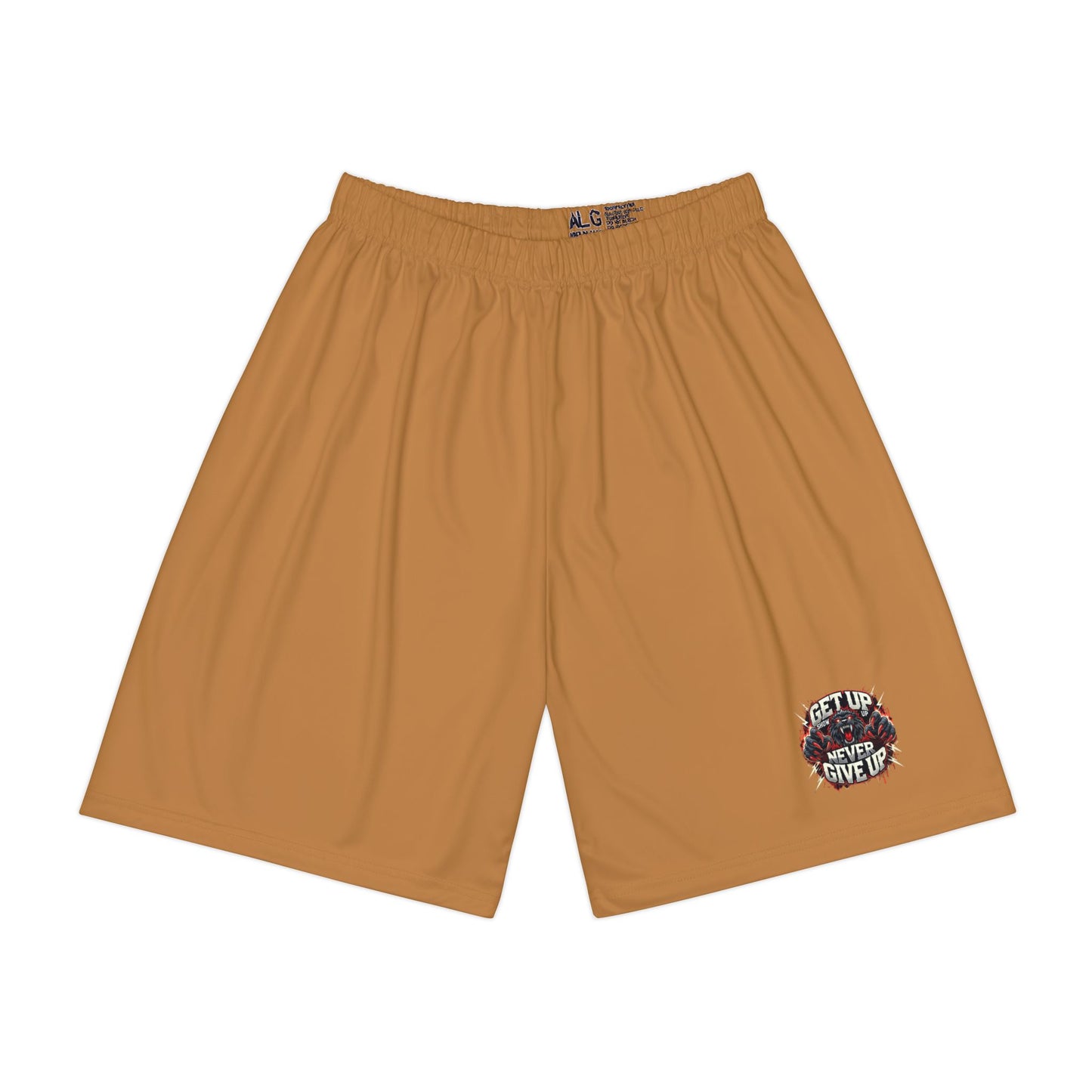 Relentless Performance Men’s Sports Shorts (Light Brown)