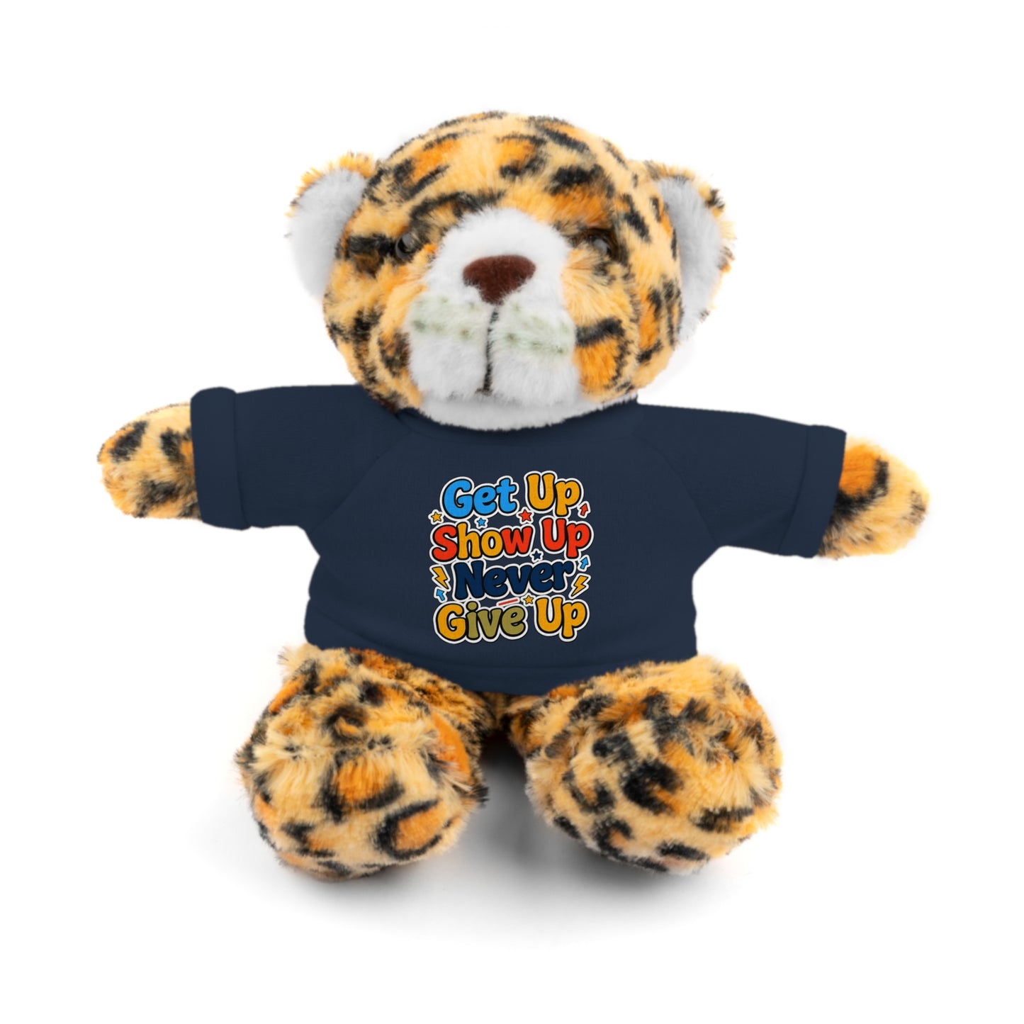 Stuffed Animals with Tee " Get Up Show Up Never Give Up"