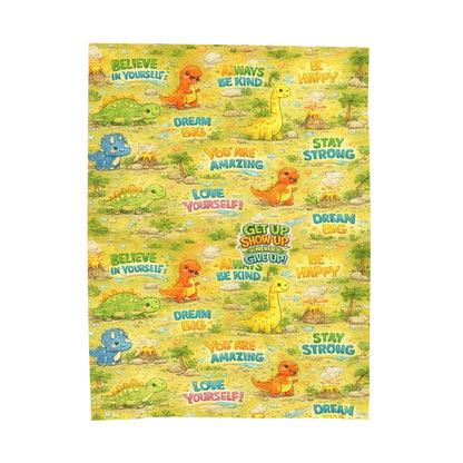 Kids Plush Velveteen Blanket – Ultra Soft Cozy Throw Blanket for Boys & Girls | Warm Lightweight Blanket for Bed, Nap Time & Gifts