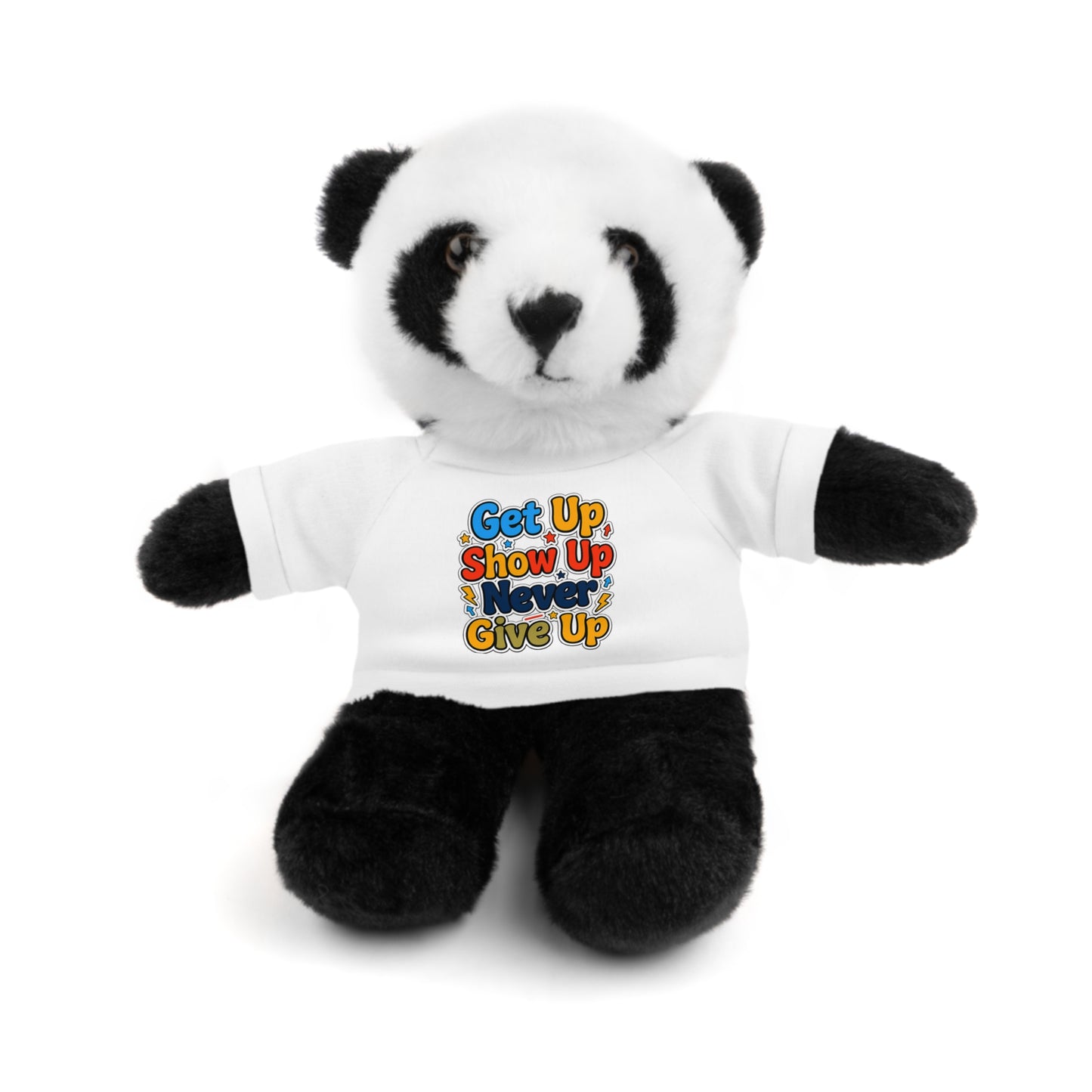 Stuffed Animals with Tee " Get Up Show Up Never Give Up"