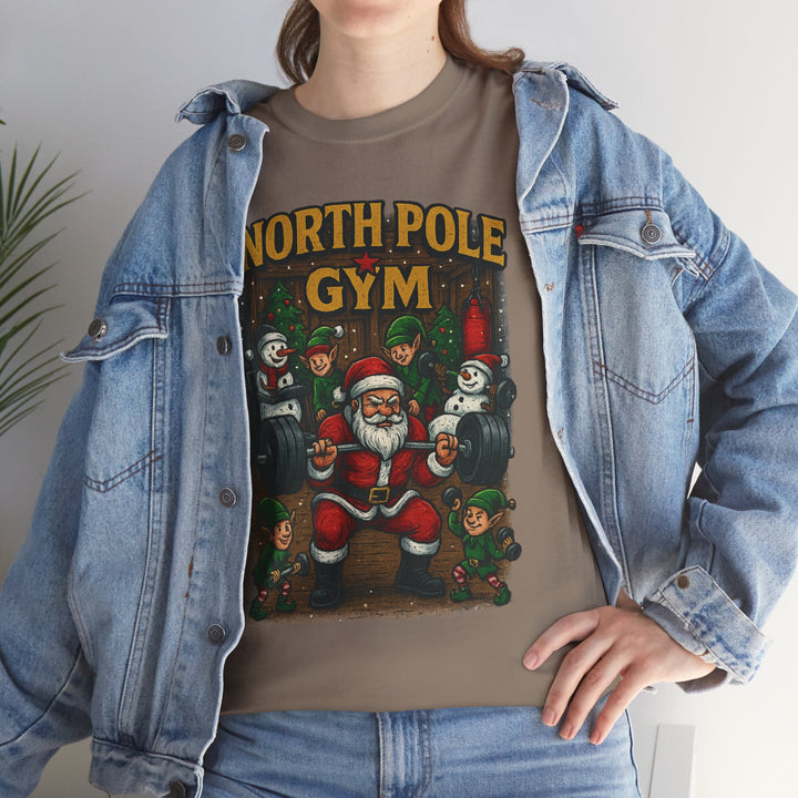 North Pole Gym. Unisex Heavy Cotton Tee