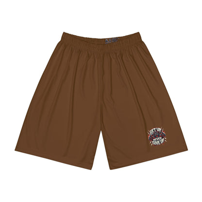 Relentless Performance Men’s Sports Shorts (Brown)