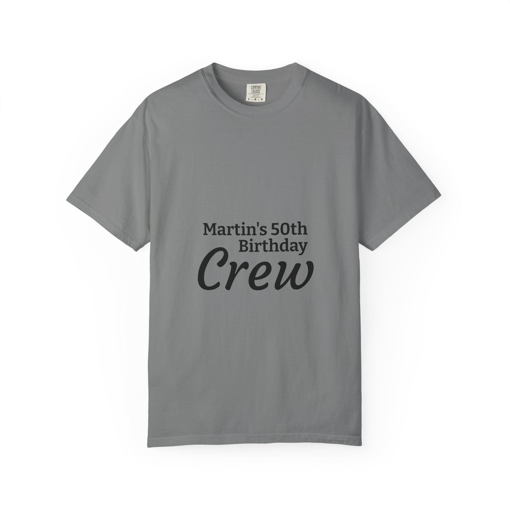 Custom Name & Age Birthday Crew T-Shirt – Personalized Group Shirt