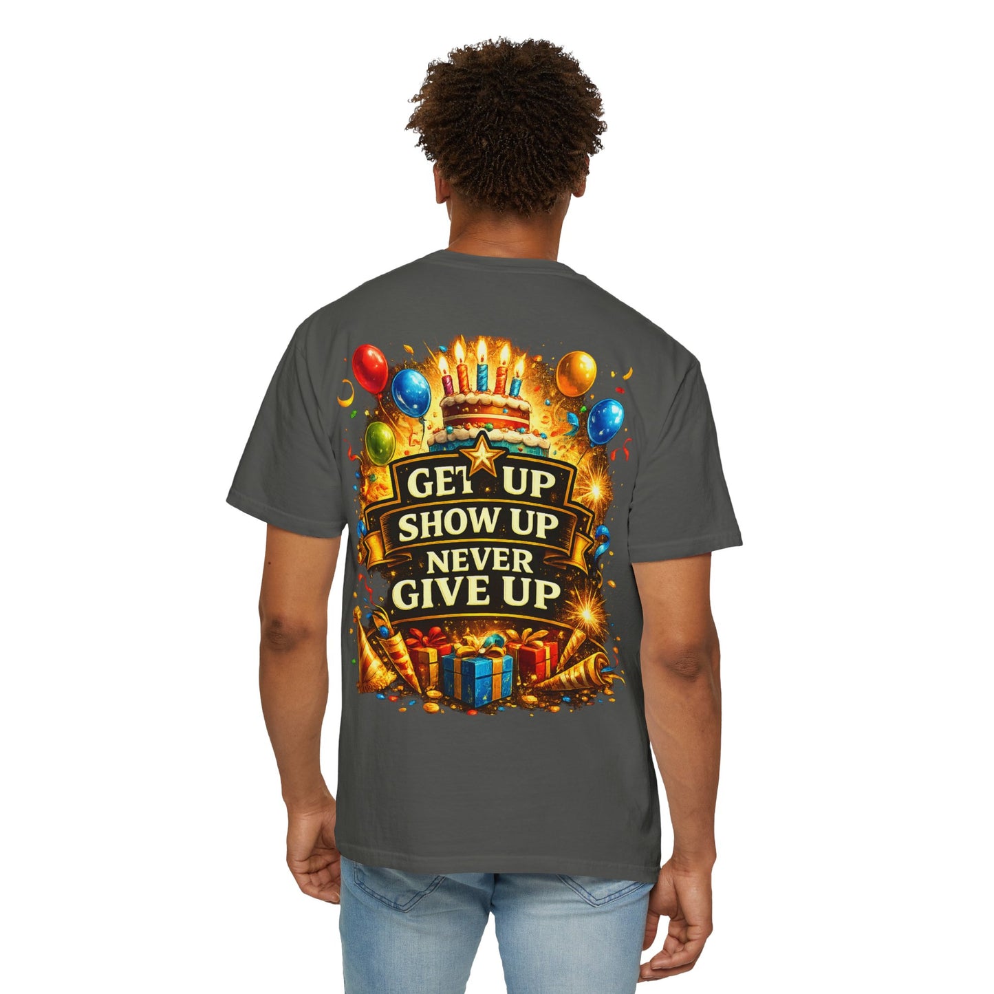 Custom Name & Age Birthday Crew T-Shirt – Personalized Group Shirt