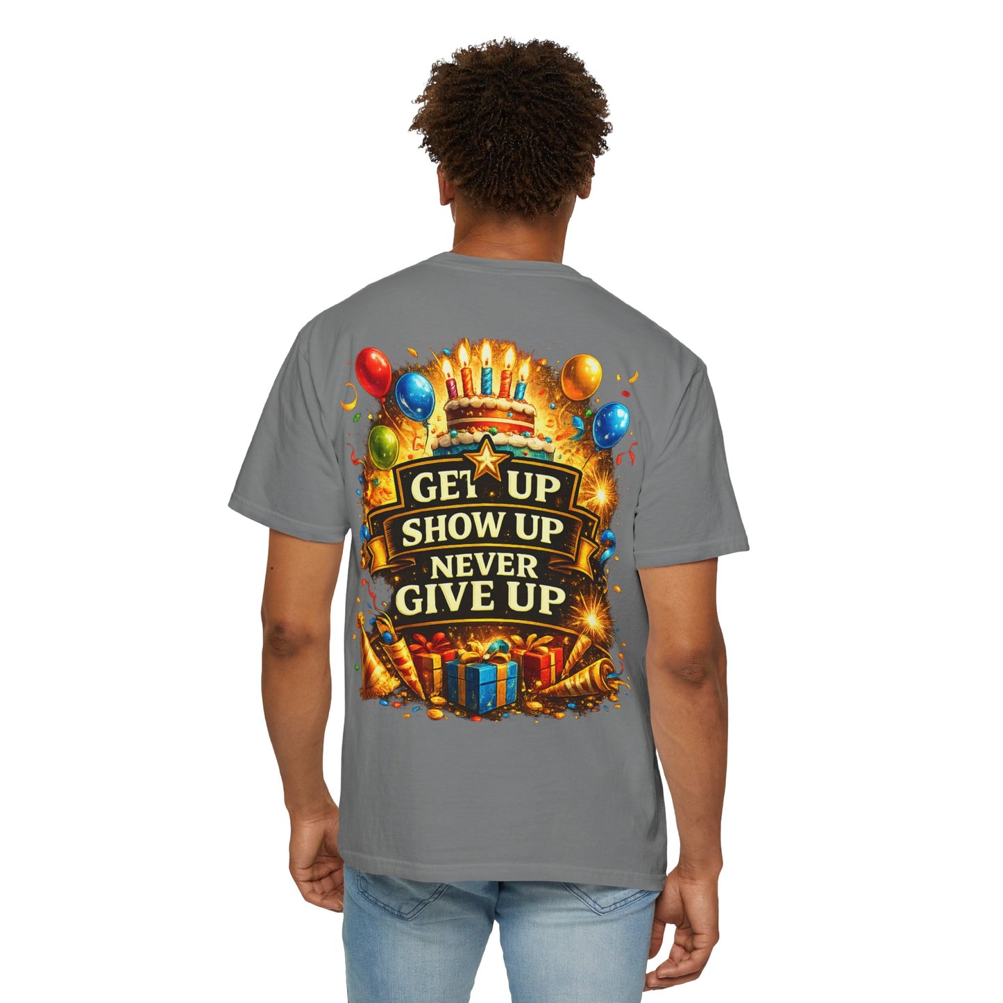 Custom Name & Age Birthday Crew T-Shirt – Personalized Group Shirt
