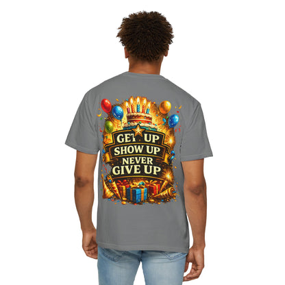 Custom Name & Age Birthday Crew T-Shirt – Personalized Group Shirt