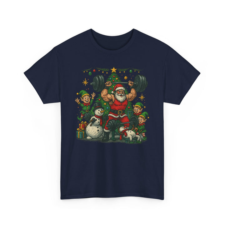 Christmas/Holiday Workout Unisex Heavy Cotton Tee