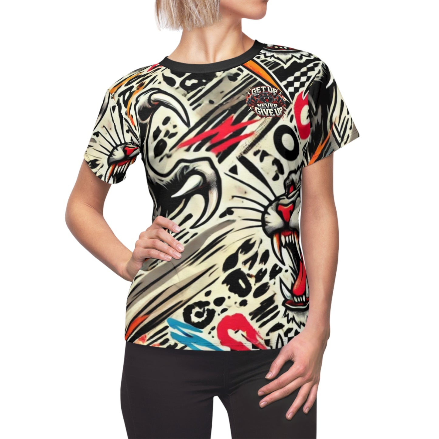 Women's Relentless Drive Tee – Get Up, Show Up, Never Give Up