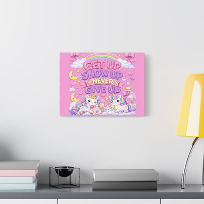 Kids Inspirational Canvas Wall Art – Premium Motivational Canvas Print for Bedroom, Playroom & Nursery Décor