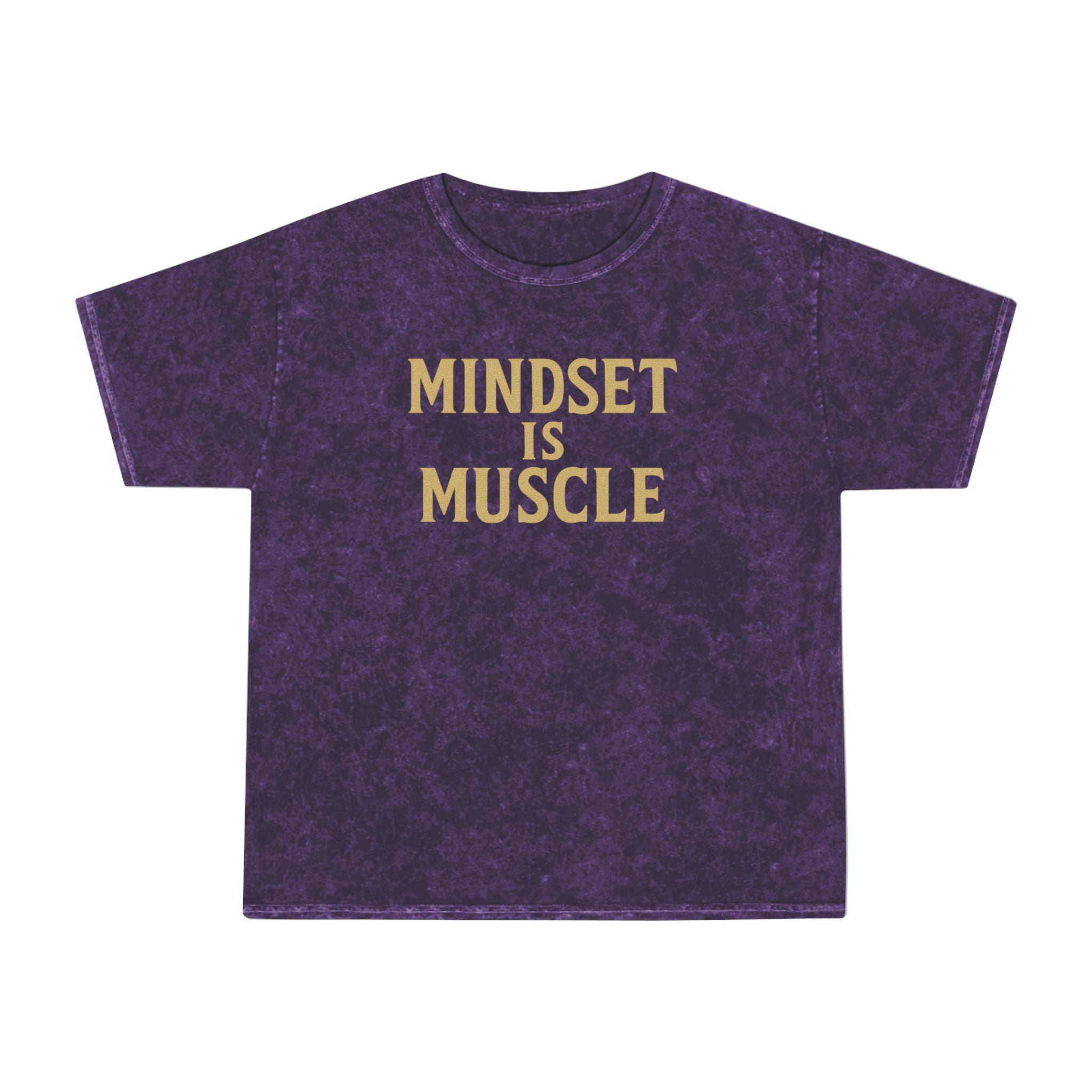 Mindset is Muscle. Unisex Vintage Mineral Wash Tee
