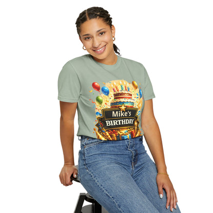 Custom Name Birthday T-Shirt – Get Up Show Up Never Give Up
