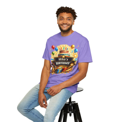 Custom Name Birthday T-Shirt – Get Up Show Up Never Give Up