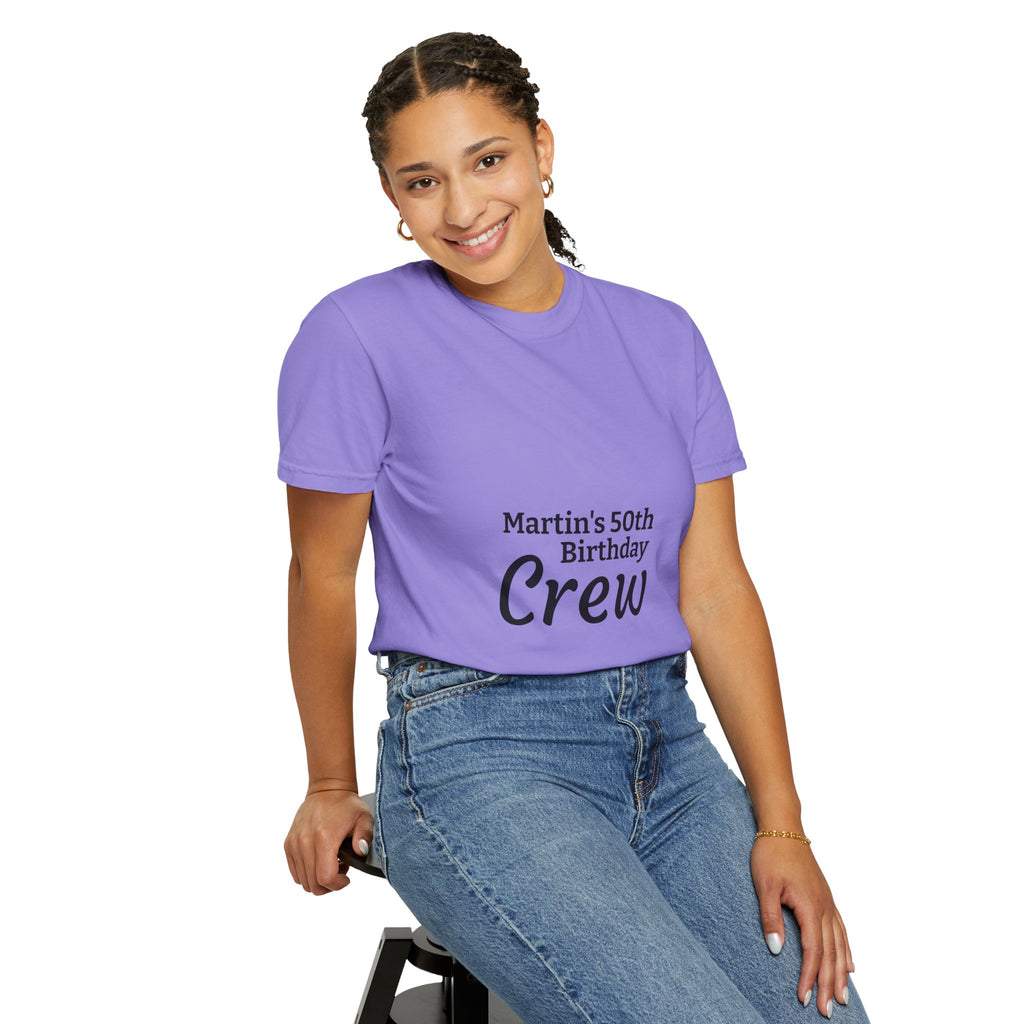 Custom Name & Age Birthday Crew T-Shirt – Personalized Group Shirt