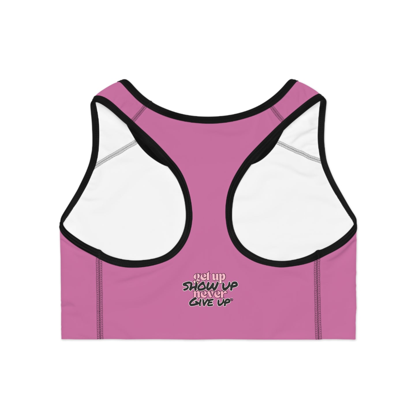 She Lifts. She Heals. She Repeats. Sports Bra