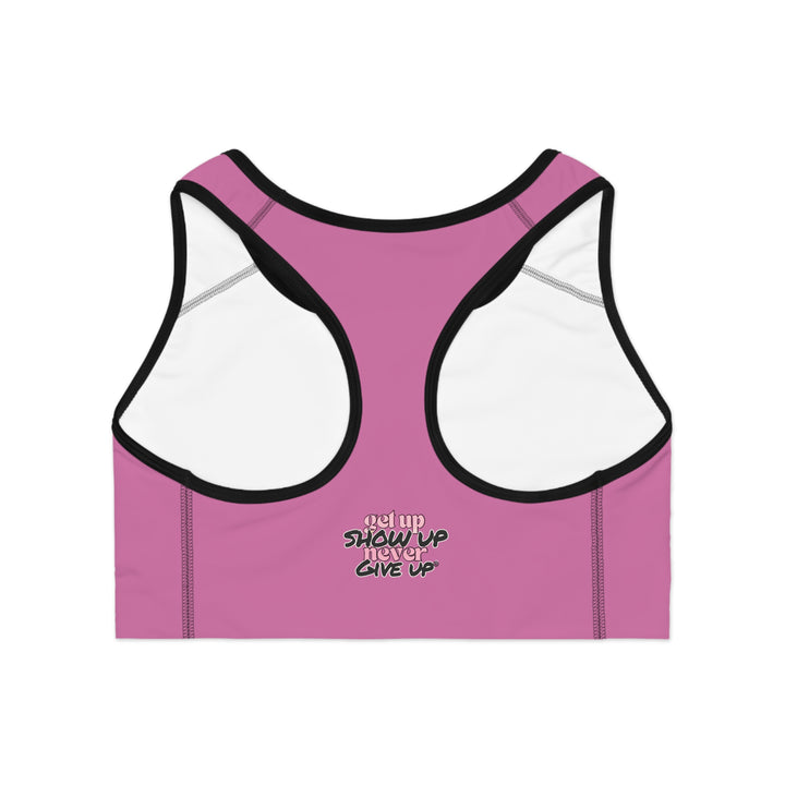 She Lifts. She Heals. She Repeats. Sports Bra