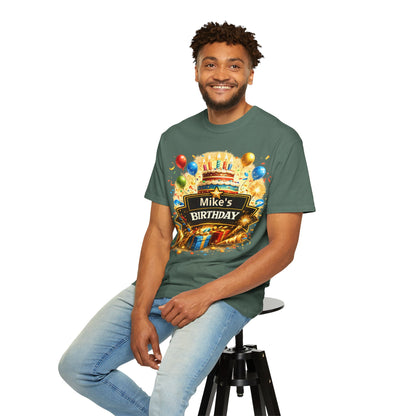 Custom Name Birthday T-Shirt – Get Up Show Up Never Give Up