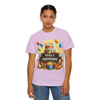 Custom Name Birthday T-Shirt – Get Up Show Up Never Give Up