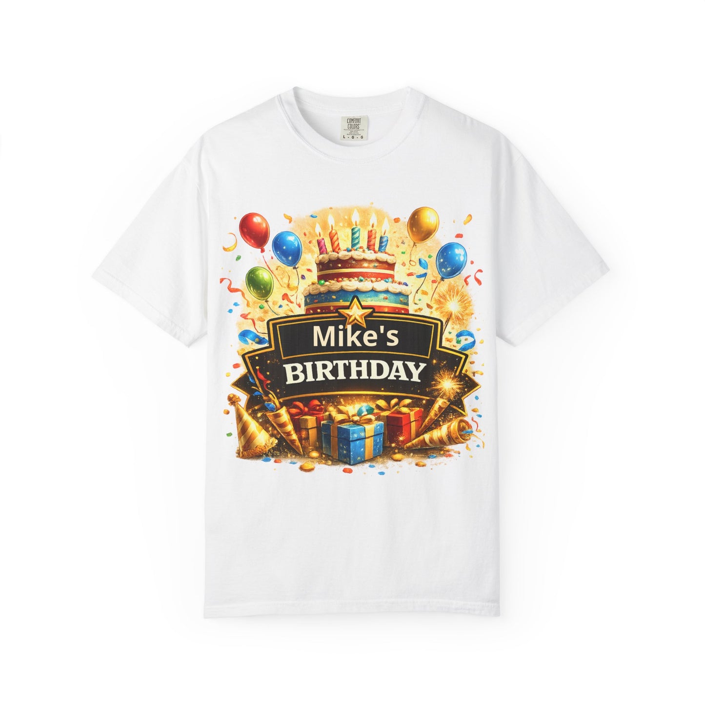 Custom Name Birthday T-Shirt – Get Up Show Up Never Give Up