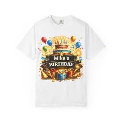 Custom Name Birthday T-Shirt – Get Up Show Up Never Give Up