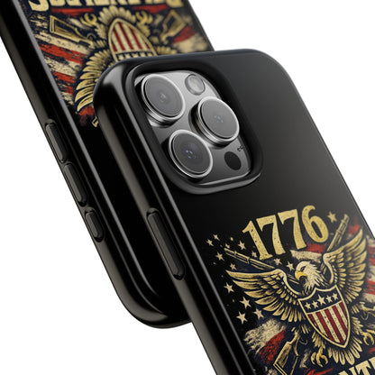 Patriotic 4th of July Tough Phone Case | Shockproof Protective Cover for iPhone & Samsung | USA Independence Day Design