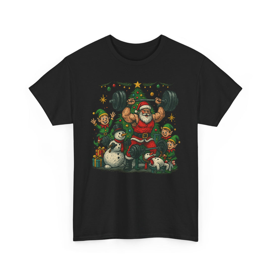 Christmas/Holiday Workout Unisex Heavy Cotton Tee