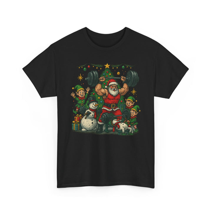 Christmas/Holiday Workout Unisex Heavy Cotton Tee