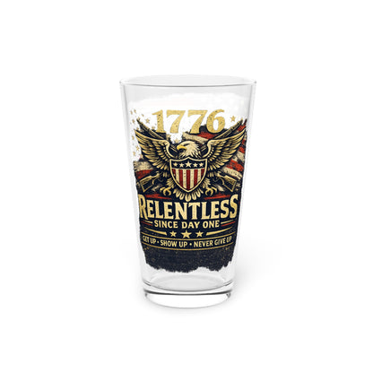 American Pride Pint Glass – 16oz Patriotic Drinkware for July 4th Celebrations