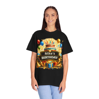 Custom Name Birthday T-Shirt – Get Up Show Up Never Give Up