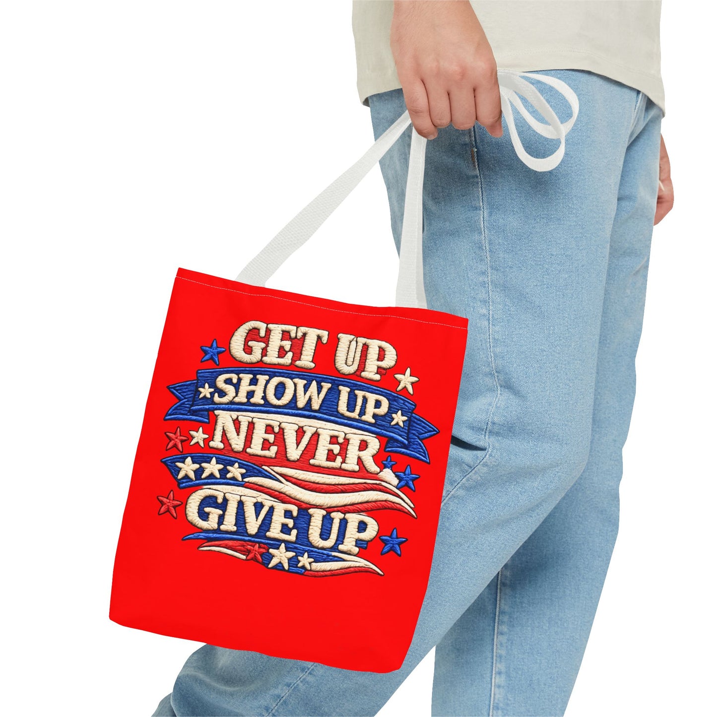 Patriotic 4th of July Tote Bag | Reusable American Pride Shopping Bag | USA Independence Day Beach, Grocery & Everyday Carry Tote