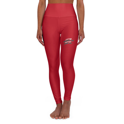 Stronger Every Day Leggings – Confidence Meets Performance (Red)