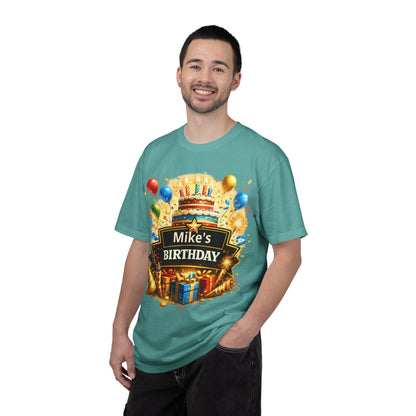 Custom Name Birthday T-Shirt – Get Up Show Up Never Give Up