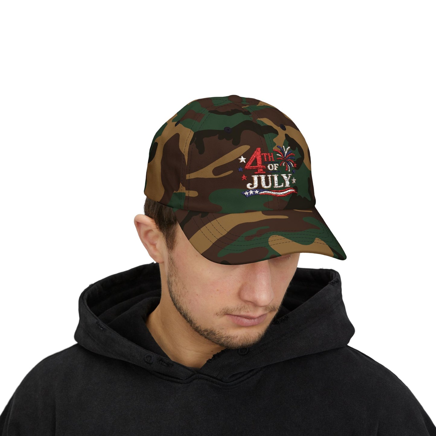 Patriotic Dad Hat – 4th of July Adjustable Baseball Cap for Men & Women