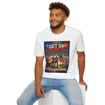 Patriotic 4th of July Unisex T-Shirt | Soft USA Independence Day Tee | American Pride Graphic Shirt for Men & Women