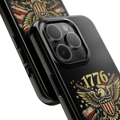 Patriotic 4th of July Tough Phone Case | Shockproof Protective Cover for iPhone & Samsung | USA Independence Day Design