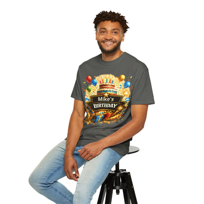 Custom Name Birthday T-Shirt – Get Up Show Up Never Give Up