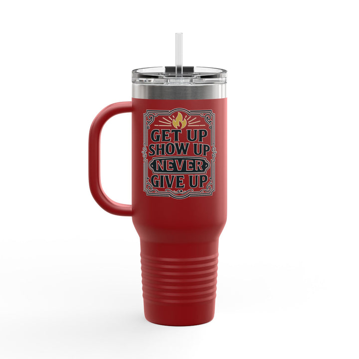 Discipline Outlifts Motivation Insulated Travel Mug, 40oz