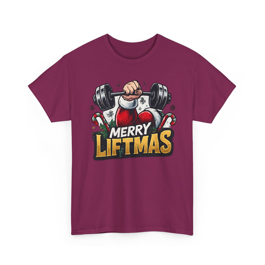 Merry Liftmas Unisex Heavy Cotton Tee